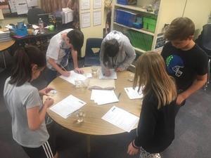 Collaboration solving a science experiment